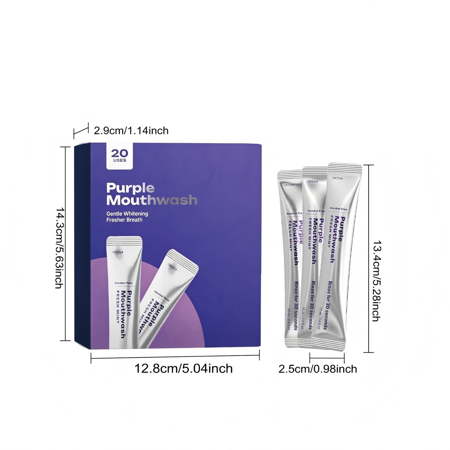 Veyro Mint mouthwash pouch