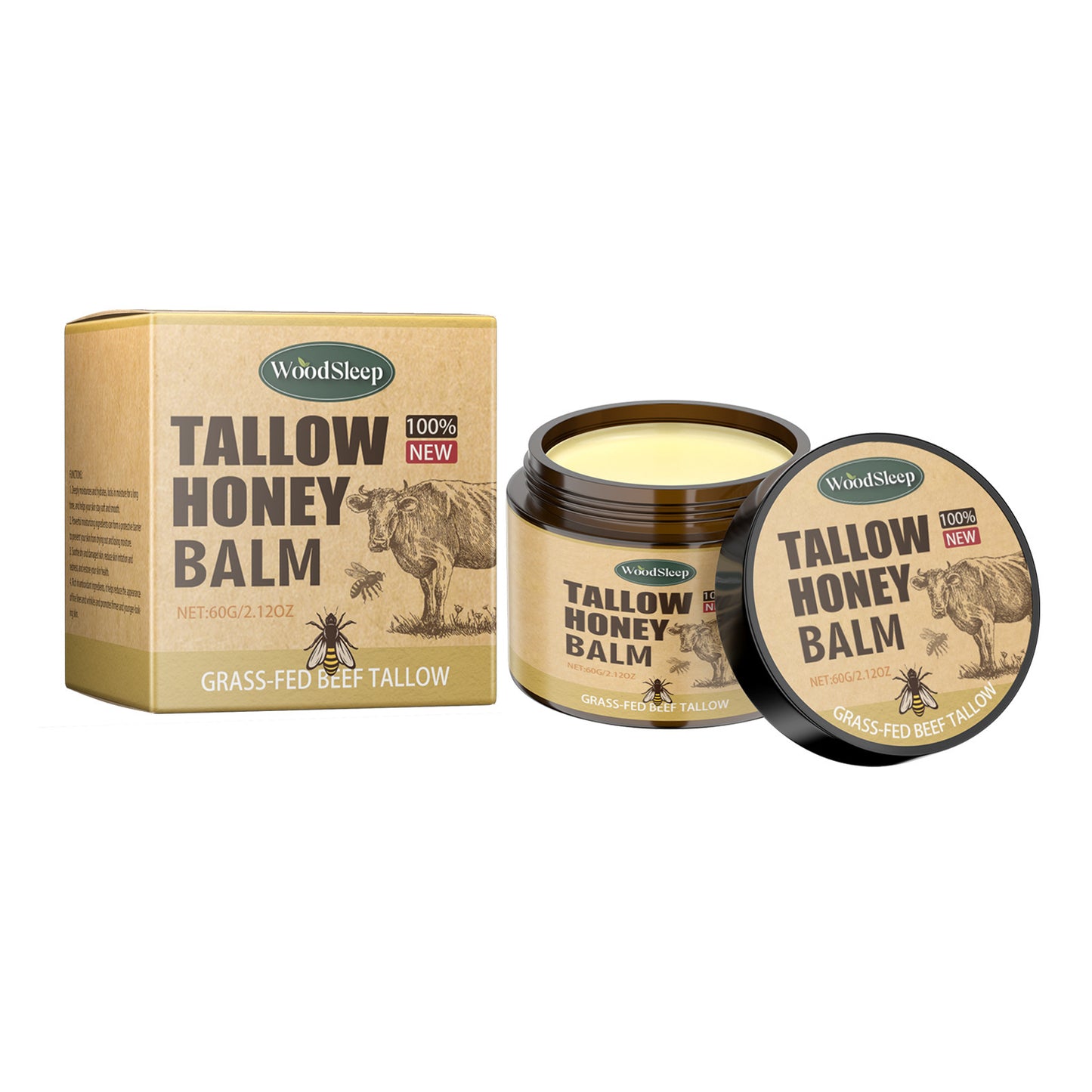 Veyro Beef Tallow Honey Facial Moisturizer
